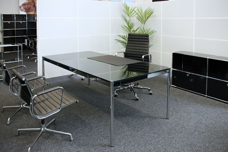 USM Haller Glas Schreibtisch 200 x 100 cm | Schreibtische ...