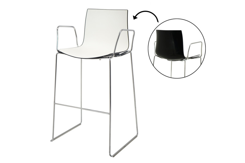 Arper CATIFA 46 Tabouret de Bar Noir