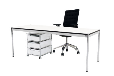 USM Haller + Vitra Arbeitsplatz *konfigurierbar* 200 x 75 cm