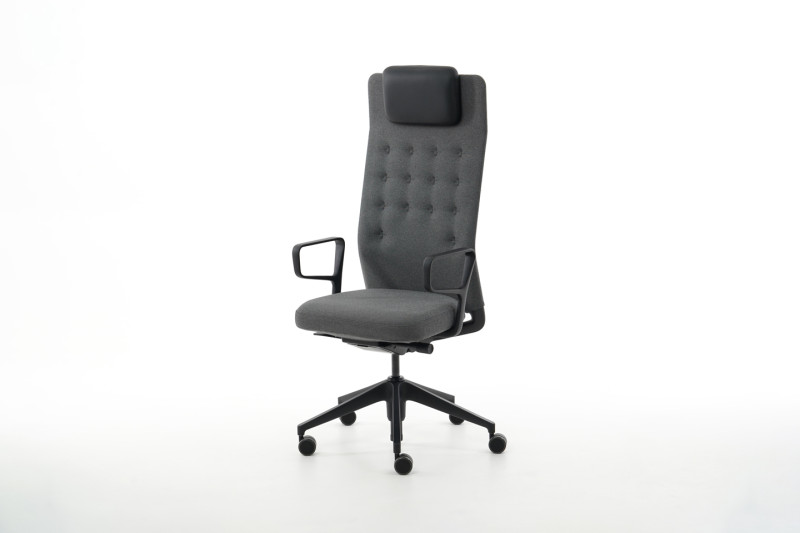 Vitra ID Trim L Bureaustoel stof / zwart