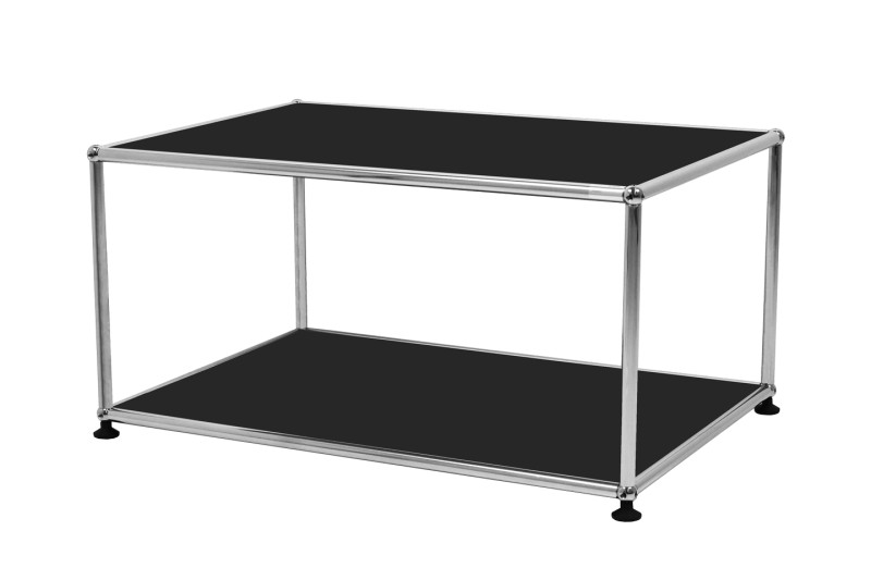 USM Haller Bijzettafel Grafietzwart RAL 9011 75 x 50 cm