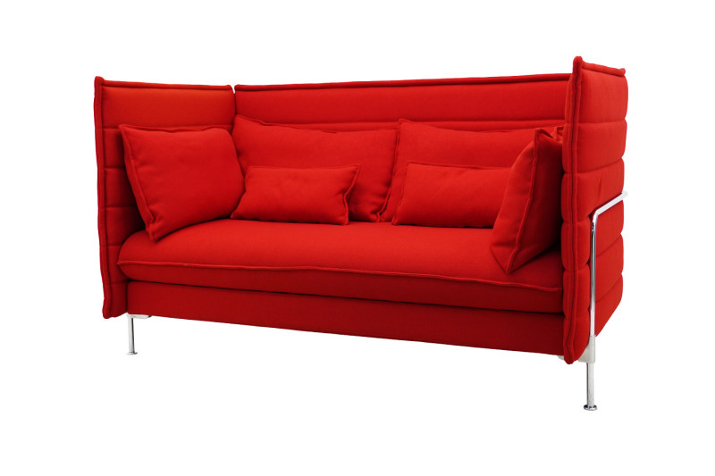 Vitra Alcove Lowback Two-Seater Stoff / Rot