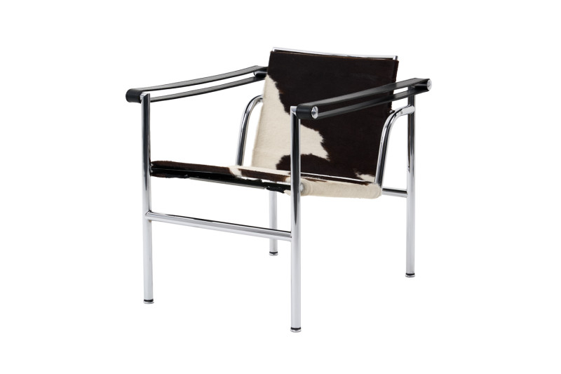 Cassina LC 1 Leunstoel Leder / Zwart