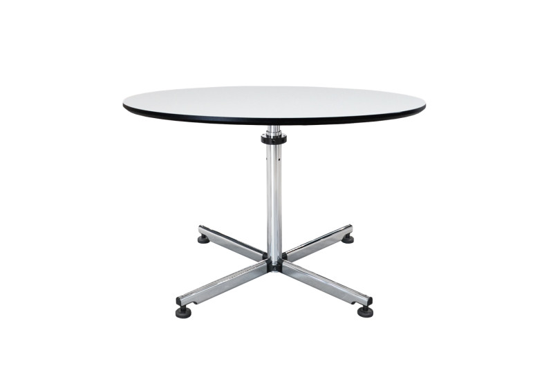 USM Kitos Conference Table Synthetic Resin / White / Ø 100 cm