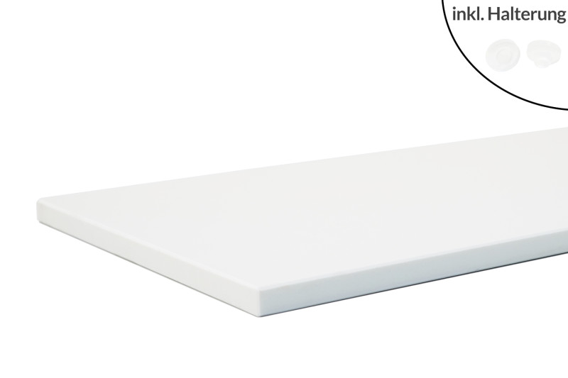 Abdeckplatte Agglo Micro Sivec  / Weiß für 35 cm Tiefe