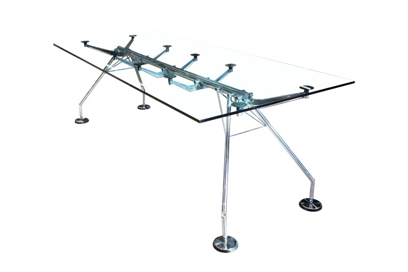 Tecno Nomos Conferentietafel glas 220 x 100 cm