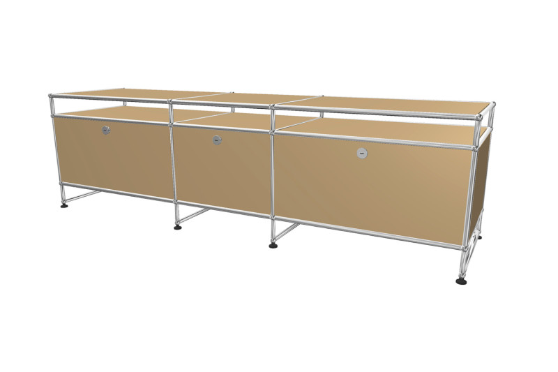 USM Haller TV-Board / Lowboard mit Sockel / Aufsatz Tiefe 50 cm