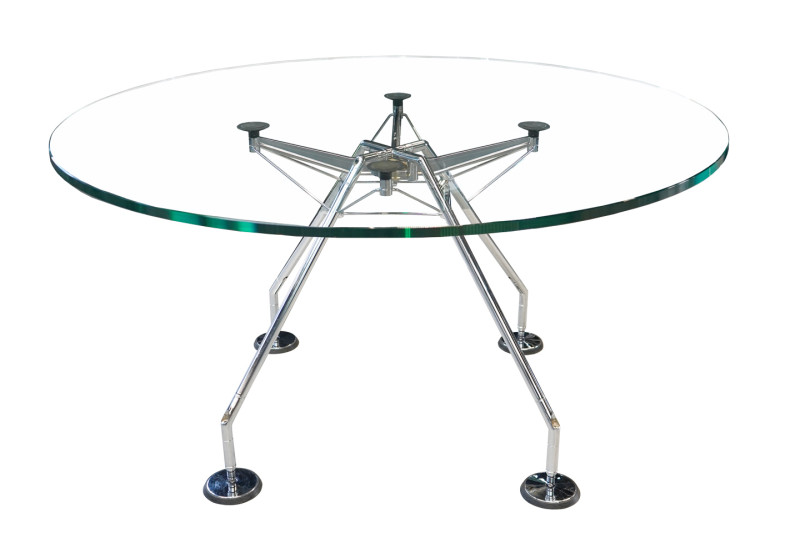 Tecno Nomos Table de Conférence Verre Ø 150 cm