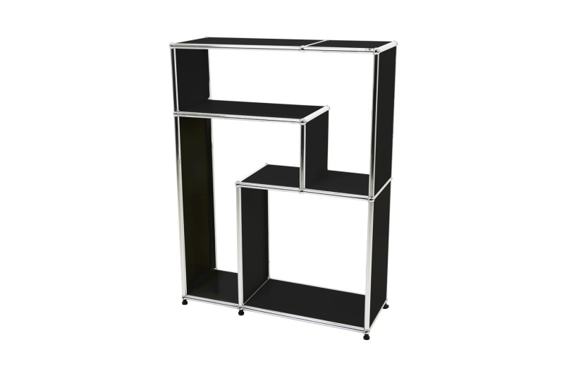 USM Haller Sideboard / Regal *Tetris* Graphitschwarz RAL 9011
