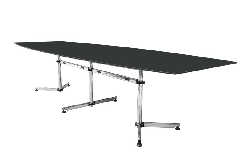 USM Kitos Conference Table Resin / Black 330 x 120 cm