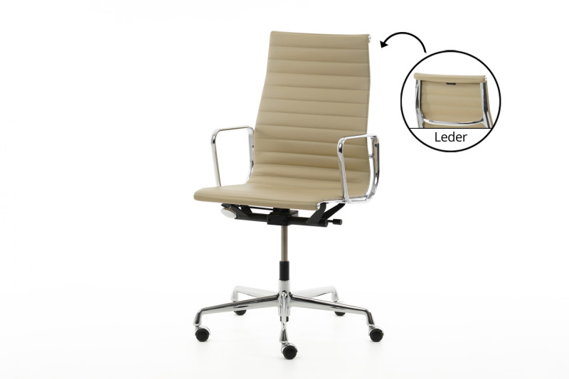 Vitra EA 119 leather / beige