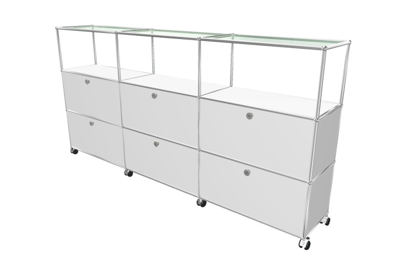 USM Haller Sideboard mit Glastablaren