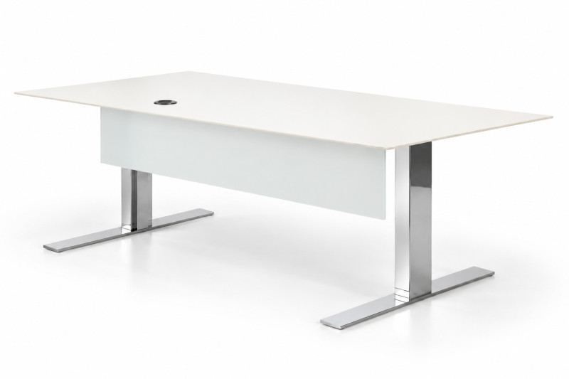 Walter Knoll Schreibtisch / Weiß / 250 x 100 cm *elektrisch höhenv.*