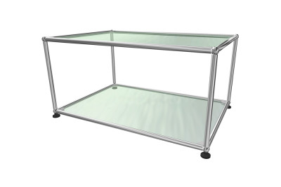 USM Haller Table D´Appoint Verre Transparent 75 x 50 cm USM Haller Table D´Appoint Verre Transparent 75 x 50 cm