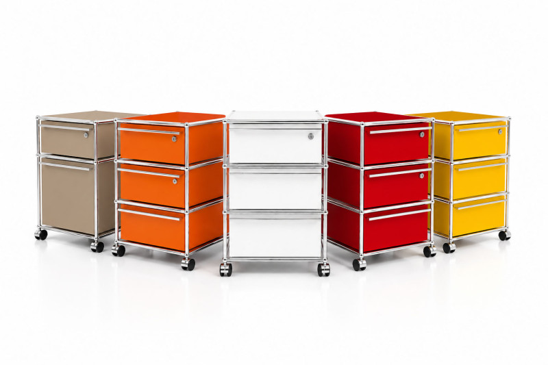 Contenedores con ruedas USM Haller en diferentes versiones