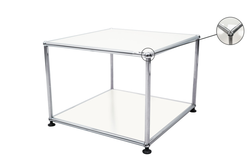 USM Haller Mesa Auxiliar Cristal / Verde USM 50 x 50 cm