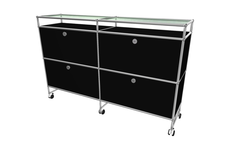 USM Haller Sideboard mit Glastablaren