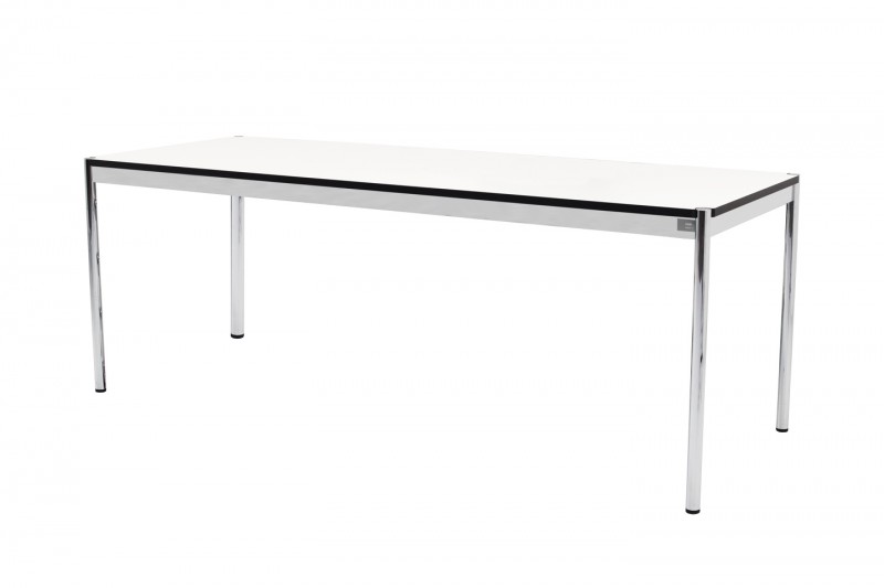 USM Haller Desk Synthetic Resin / White 200 x 75 cm