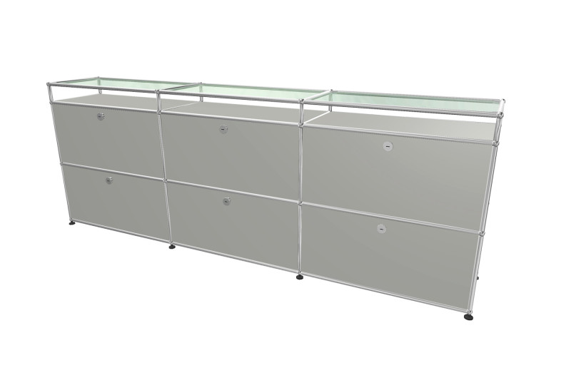 USM Haller Sideboard mit Glastablaren