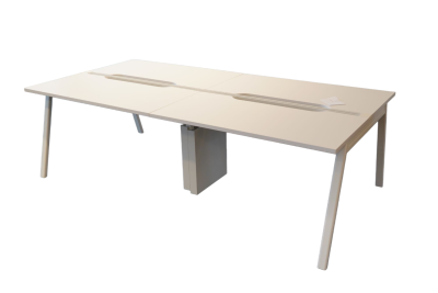 Vitra Aluminium Group EA 108  Bezoekersstoel Leder / Zwart