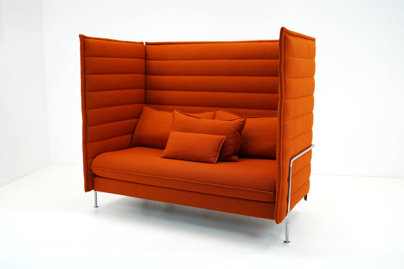 Vitra Alcove Highback Two-Seater Credo / Orange