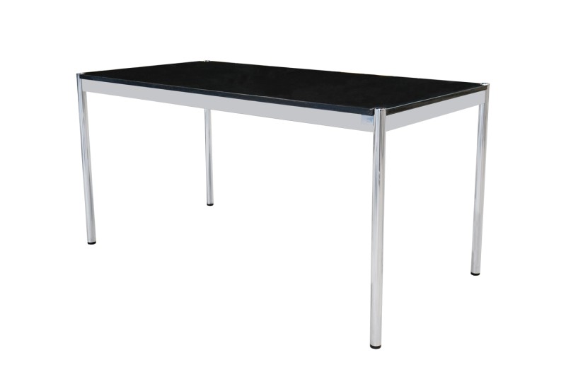 USM Haller Schreibtisch Granit / Schwarz 150 x 75 cm