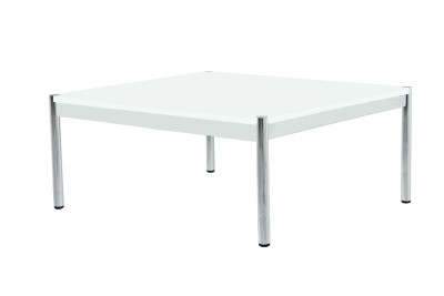 USM Haller Vergadertafel Glas / Wit 100 x 100 cm
