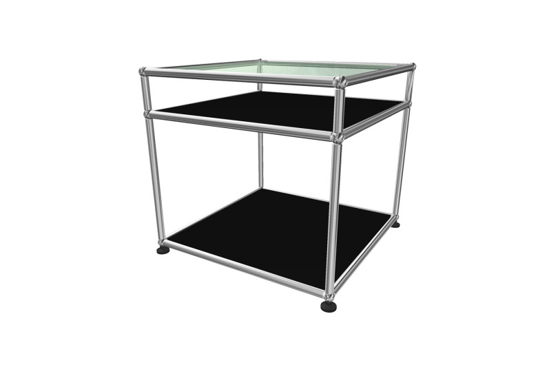 USM Haller Mesa Auxiliar Cristal Transparente 50 x 50 cm