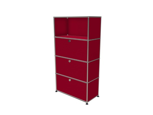USM Haller Armoire / Étagère Murale Rouge Rubis USM