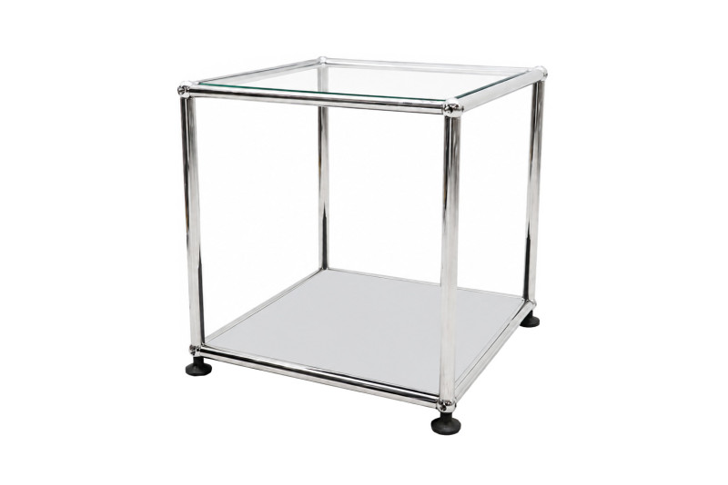 USM Haller Beistelltisch Klarglas 35 x 35 cm