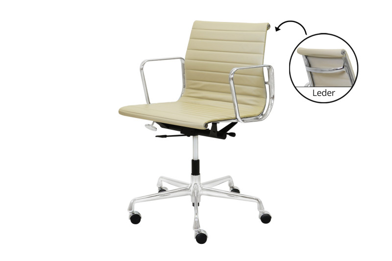 Vitra EA 117 Leder / Creme / Beige