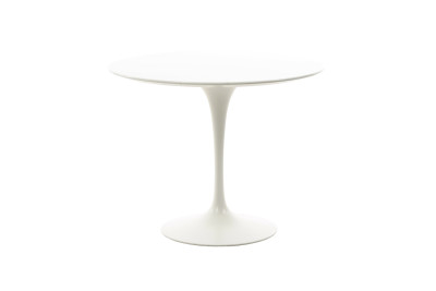 Knoll International Saarinen Tulip Tisch Laminat / Weiß Ø 91 cm
