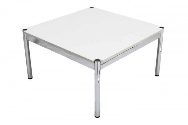 USM Haller Side Table Granite / White 75 x 75 cm
