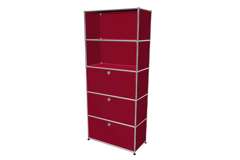 USM Haller Étagère Murale Rouge Rubis USM