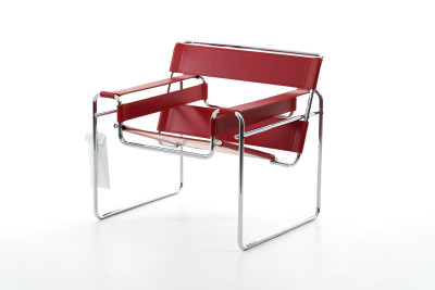 Knoll International Wassily Sessel Leder / Rot