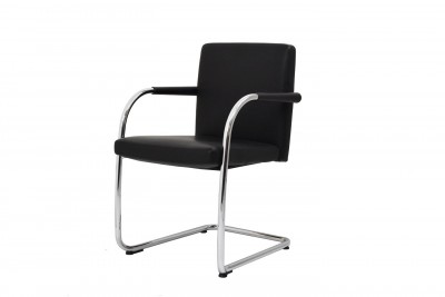 Vitra VisaSoft Cantilever Leather / Black