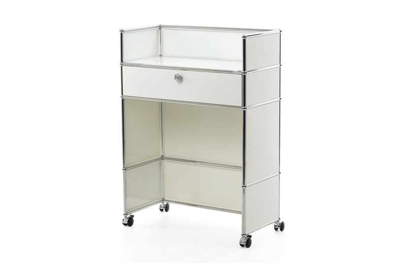 USM Haller sta-bureau/werkplek pur wit RAL 9010