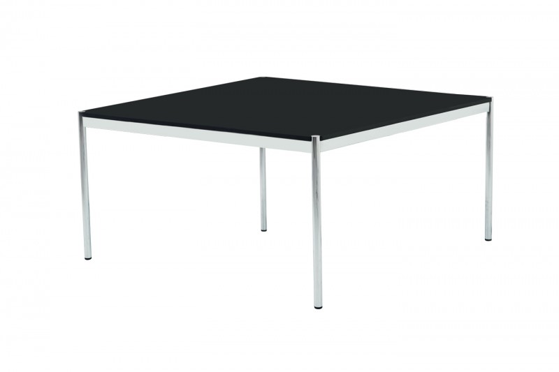 USM Haller Conferentietafel Hout / Zwart 150 x 150 cm