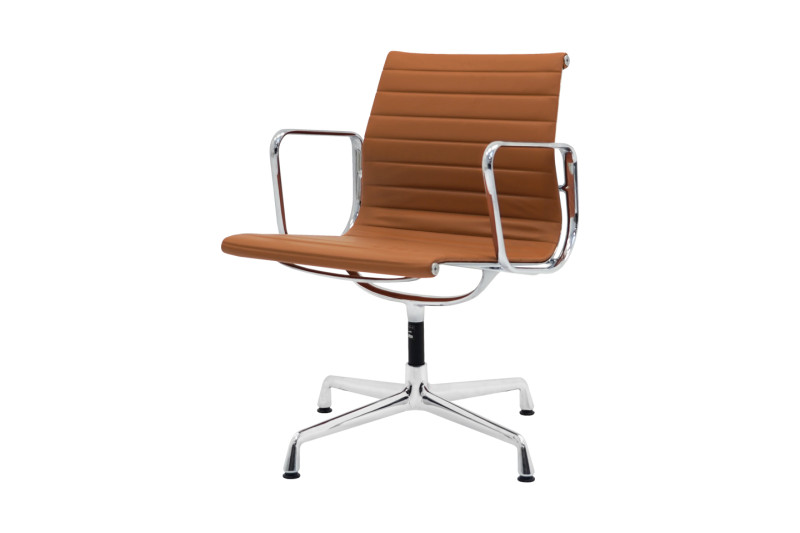 Vitra EA 108 Leder / Braun / Cognac *drehbar*