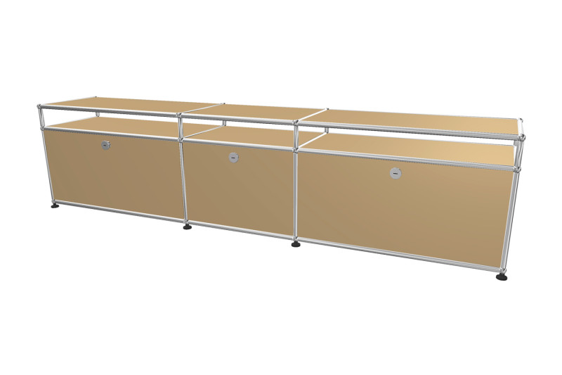 USM Haller TV-Board / Lowboard mit Aufsatz