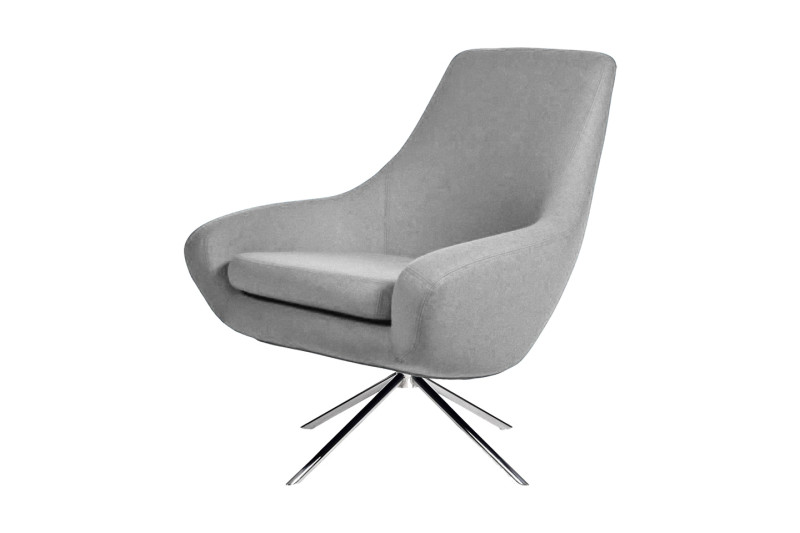 Softline Noomi Lounge Sessel Stoff / Hellgrau