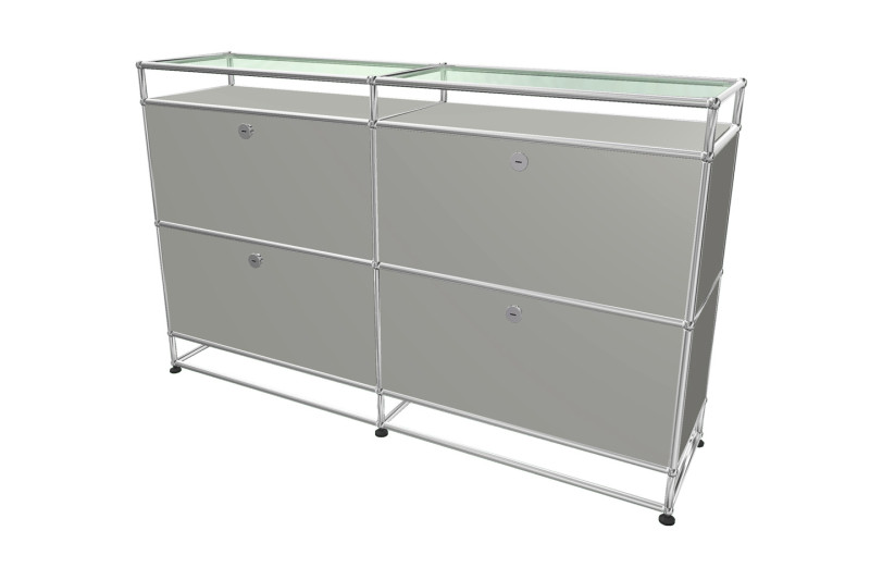 USM Haller Sideboard mit Glastablaren