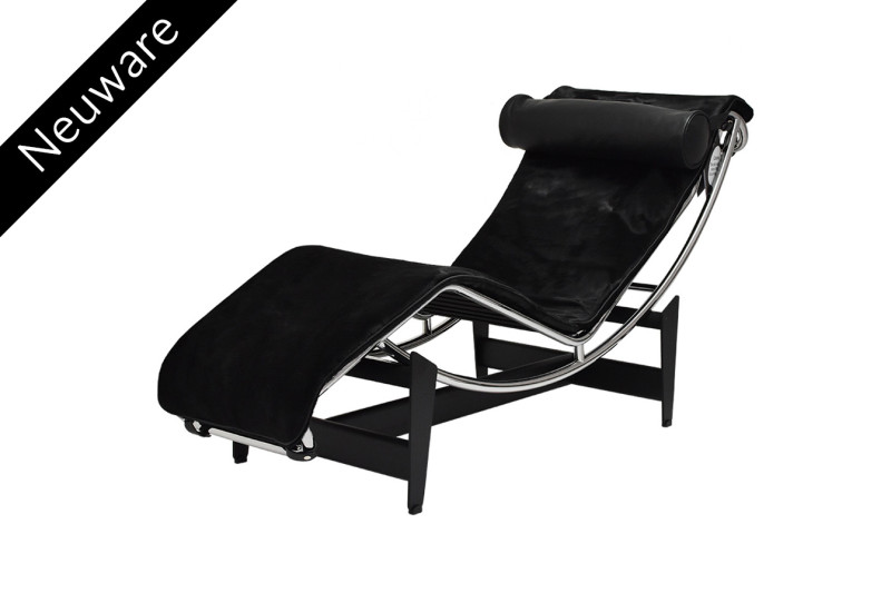 Cassina LC4 CHAISELONGUE Liege Fell / Schwarz