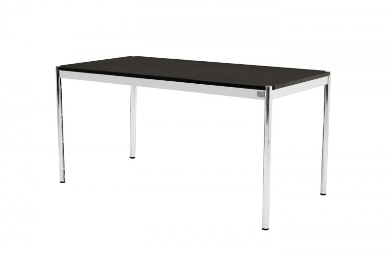 USM Haller Desk Wood / Black 150 x 75 cm