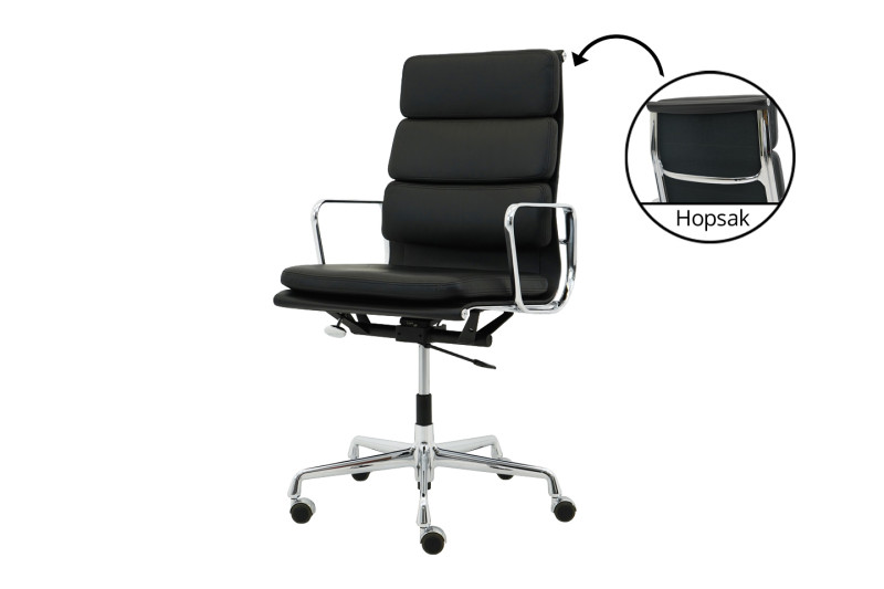 Vitra EA 219 Piel / Negro