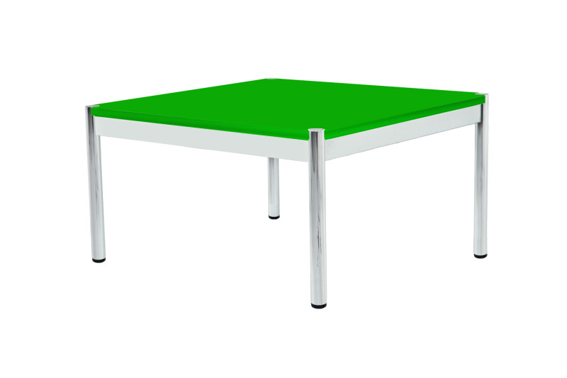 USM Haller Mesa Auxiliar Cristal / Verde 75 x 75 cm