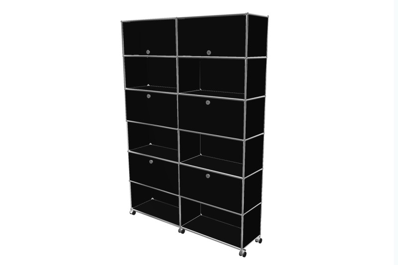 USM Haller Étagère murale noir graphite RAL 9011