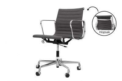 Vitra EA 117 Leder / Dunkelgrau