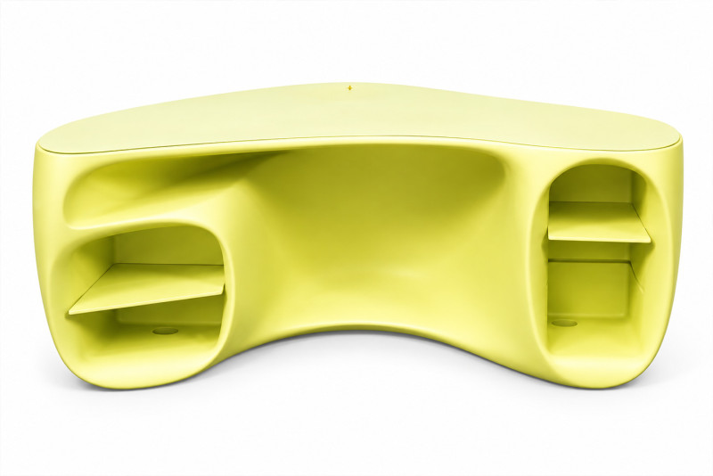 In hoogte verstelbaar bureau USM Kitos M Resin / Wit 200 x 100 cm