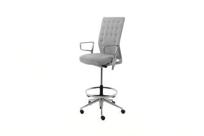 Vitra ID Trim Counter Stuhl Stoff / Hellgrau